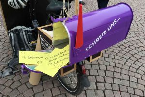 Wiesbadens Dialog-Mobil samelt Ideen von Bürgern. Bild: Wiuesbaden 2030+