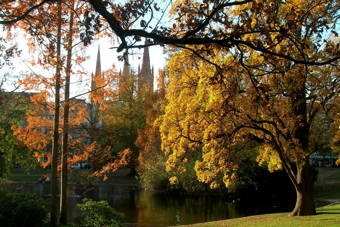 DasFarbenspiel geht weiter. Diesmal zeigt der Herbst seine Pracht. Bild: Ingrid Herta Drewing