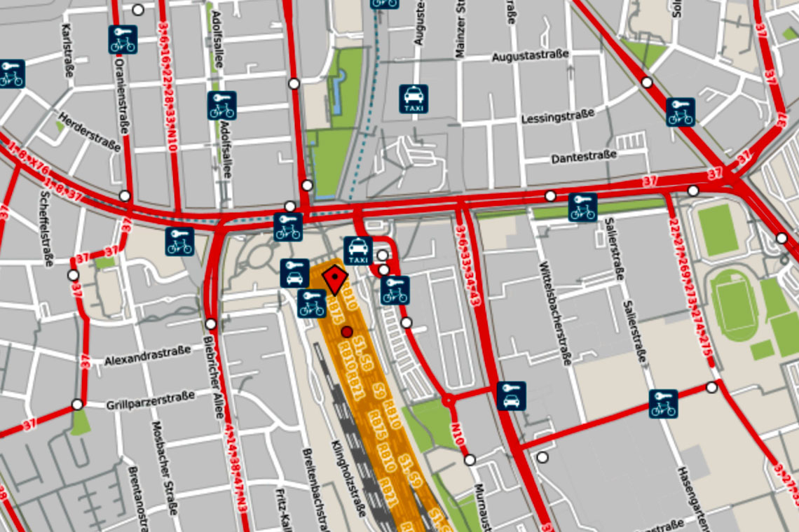 ESWE Verkehr - Angebotserweiterungen ©2019 OPENSTREETMAP