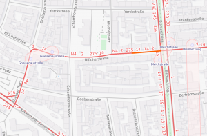 Die Blücherstraße ist seit dem heutigen Montag, 11. November, wegen Bauarbeiten voll gesperrt