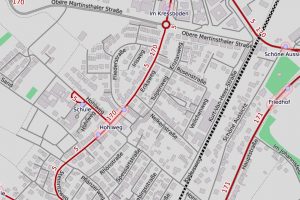 Erikaweg in Walluff, Map, ©2019 Openstreetmap