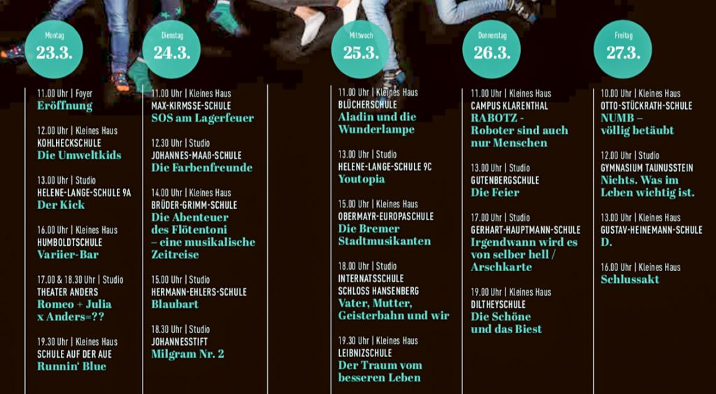 Schultheatertage in Wiesbaden