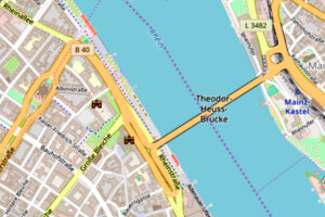 Theodor-Heuss-Brücke in Mainz Kastel