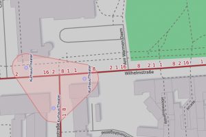 Burgstraße Theaterparkplatz ©2020 Openstreetmap