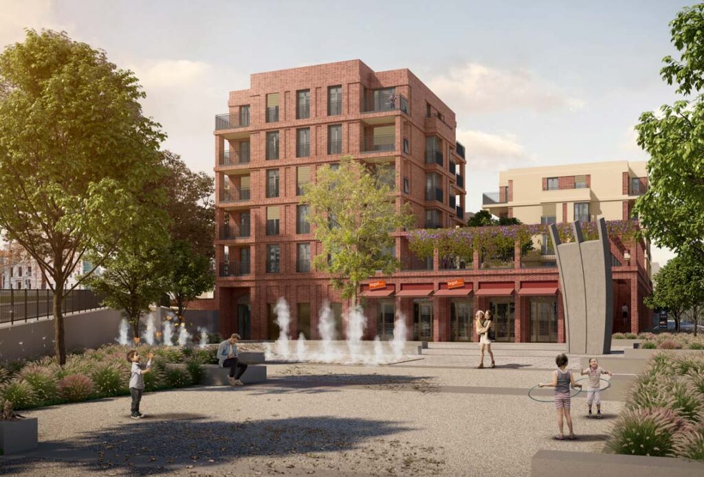 Quartier Kaiserhof: Die Bauarbeiten für den sechsten tegut… Lebensmittelmarkt im neuen „Quartier Kaiserhof“ Ecke Frankfurter Straße/ Viktoriastraße haben begonnen. Die Eröffnung des Supermarktes ist für Ende 2022 geplant. Foto: SEG Wiesbaden mbH