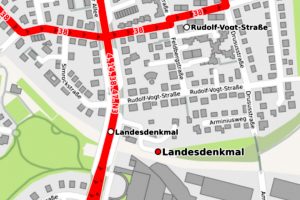 Simrockstraße Wiesbaden ©Openstreetmap