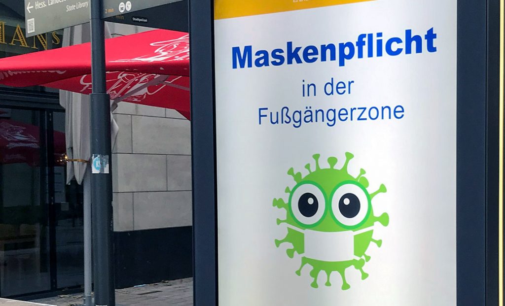 Maskenpflicht in der Innenstadt