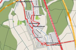 Vollsperrung der Straße Am Berggarten ©2020 Openstreet