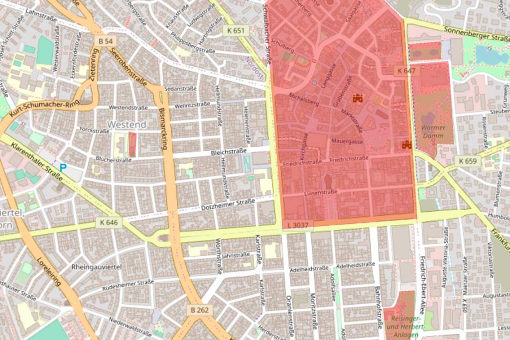 Alkoholverbotszonen in Wiesbaden