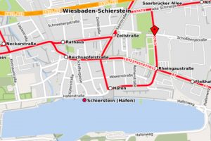 Verlegung Haltestelle wegen Vollsperrung der Saarbrücker Allee