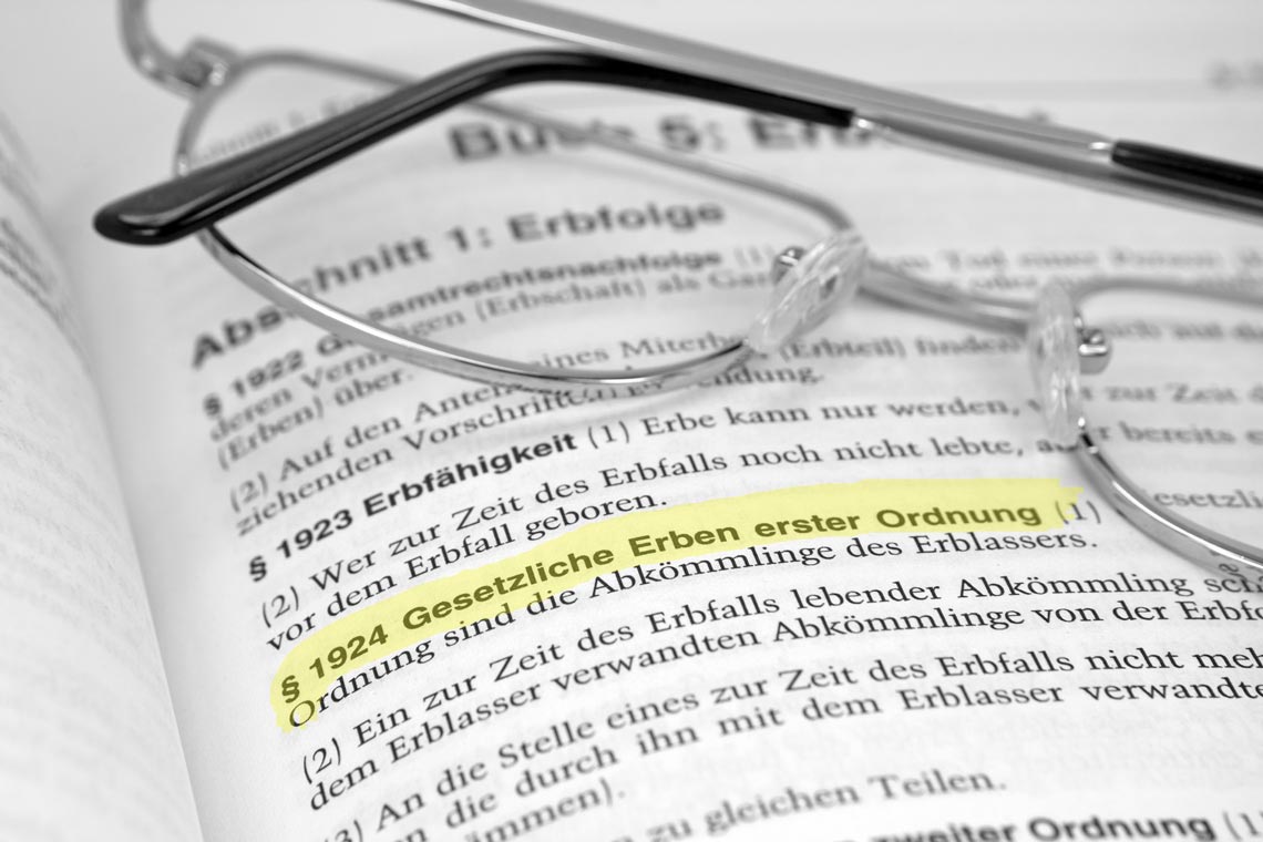 Erbrecht: Gesetzestext