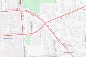 Karte, Frankfurter Straße Openstreetmap