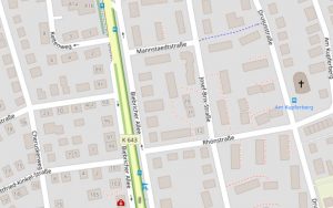 Karte: Josef Brix Straße in Wiesbaden Biebrich