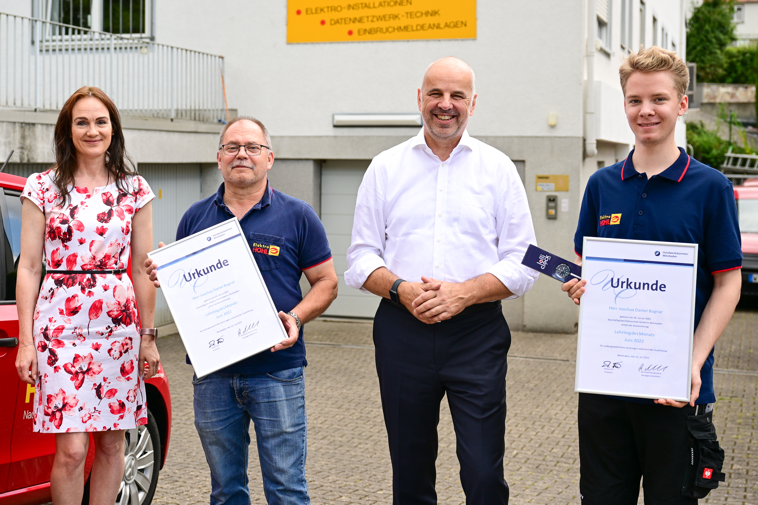 Claudia Übel , Horst Will , Stfan Füll, Joschua Daniel Bognar Foto: Volker Watschounek