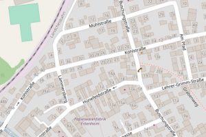 Openstreetmap, Mühlstraße in Erbenheim