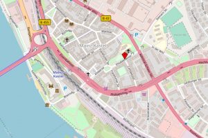 Karte zeigt Elisabethstraße in Kastel