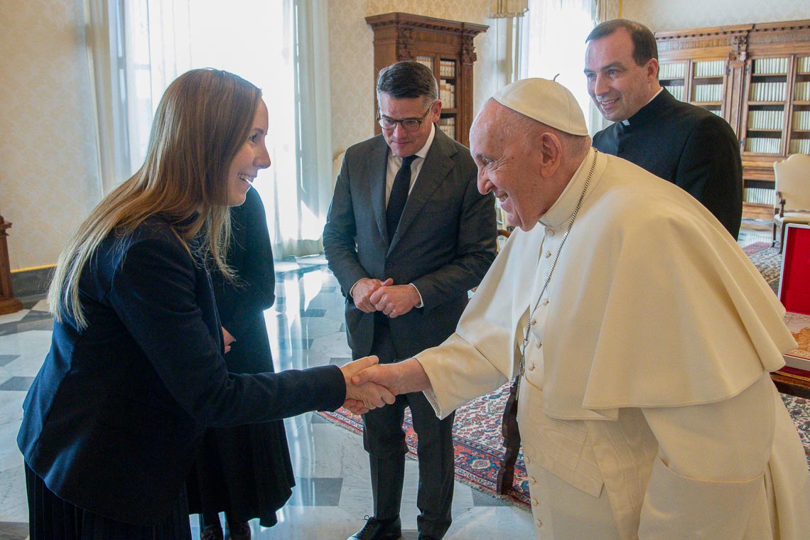 Astrid Wallmann besucht den Papst