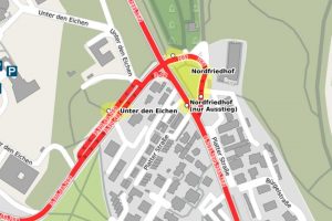 Endhaltestelle „Nordfriedhof” entfällt bis auf Weiteres