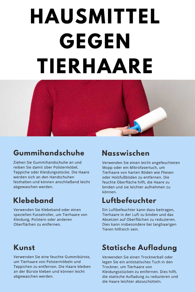Hausmittel gegen Tierhare
