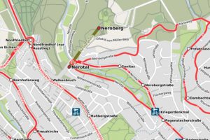 Haltestellenverlegung wegen Fahrbahneinbruch im Nerotal
