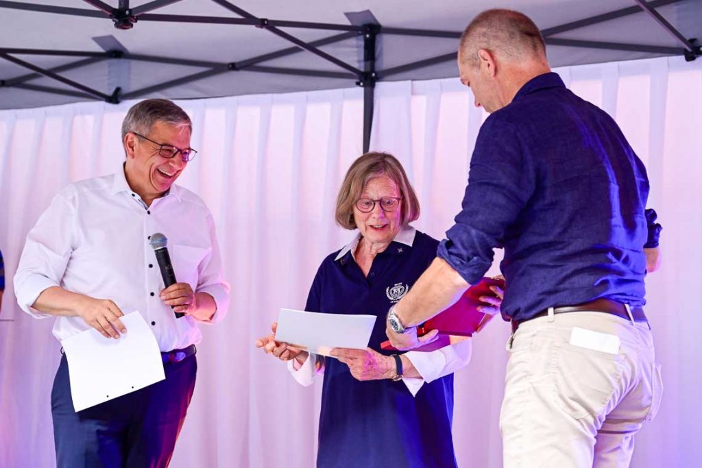 OB Gert-Uwe Mende, Ingrid Gäfgen und Dr. Gerhard Obermayr
