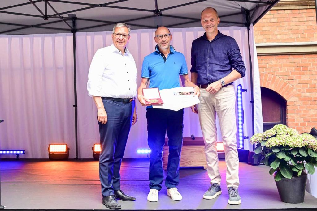 OB Gert-Uwe Mende, Karl Ulrich Klein und Dr. Gerhard Obermayr