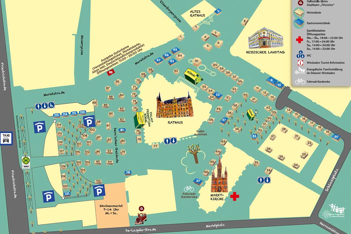 Alle Weinstände auf einen Blick: 46. Rheingauer Weinwoche