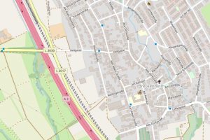 Rieslingstraße in Karte zeigt Breckenheim