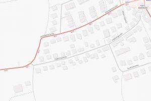 Karte: Hirschgartenstraße, Busumleitung wegen Baustelle 