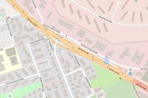 Karte zeigt Abraham Lincoln Strasse im Ortsteil Südost