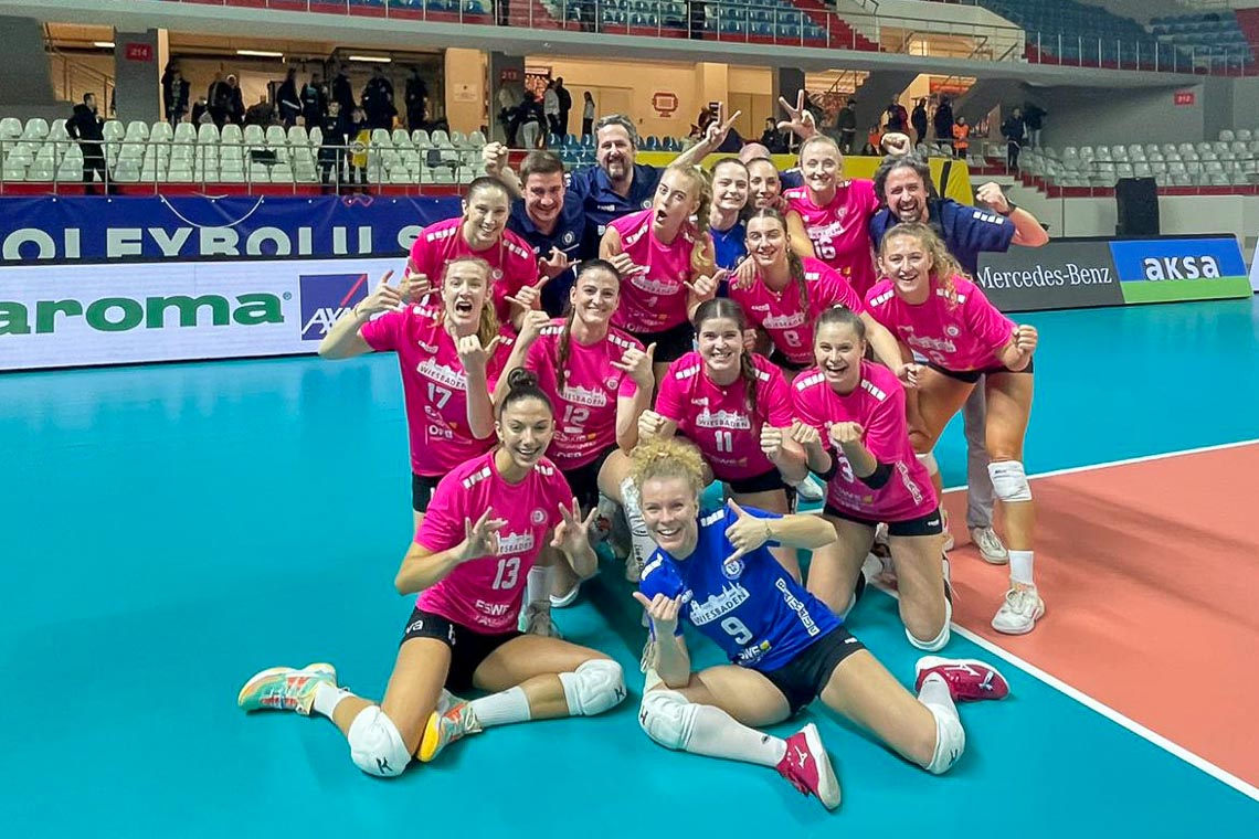 Galatasaray in Istanbul siegte der VCW am Donnerstag mit 3:2.
