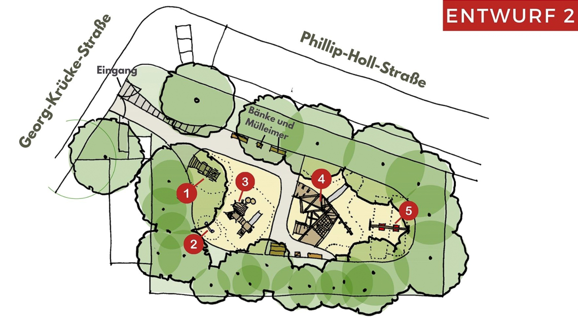 Entwurf Kinderspielplatz Philipp-Holl-Straße