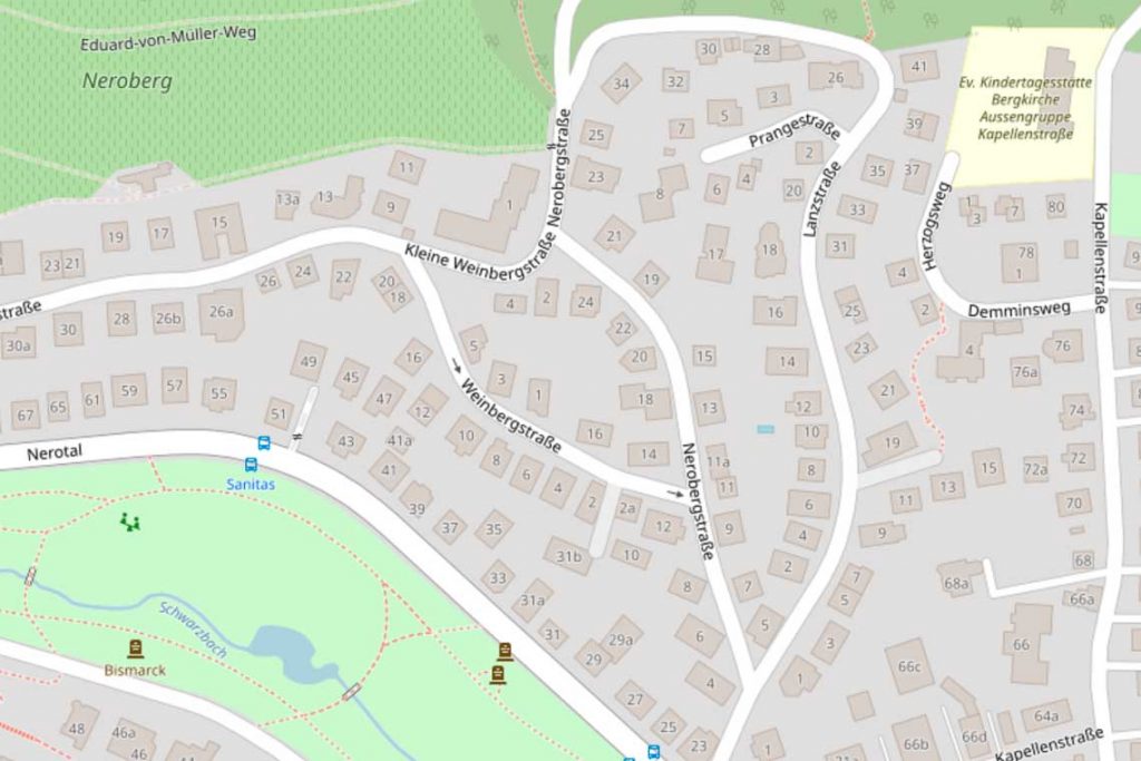 Lanzstraße im Stadtteil Nordost