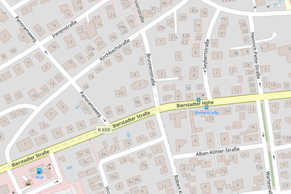 Kirchbachstraße in Bierstadt