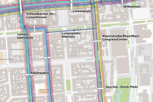 on jetzt an bis Mitte Oktober bleibt die Haltestelle "Landesbibliothek" dicht