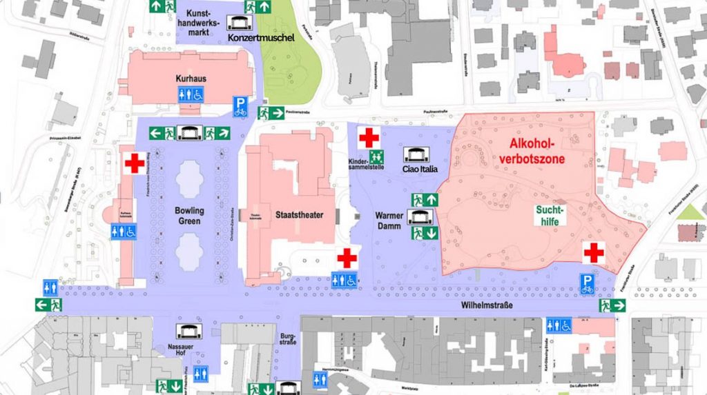 Lageplan Wilhelmstraßenfest, Theatrium