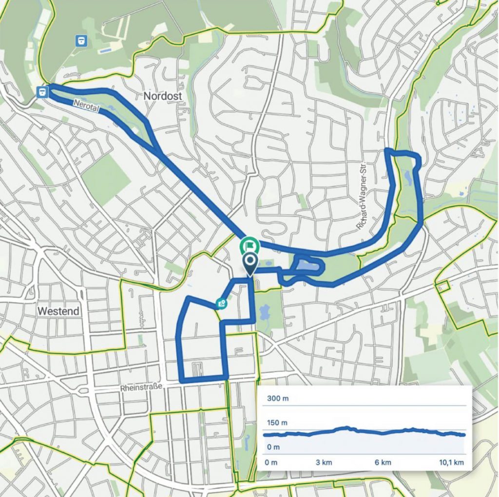 Streckenverlauf des Ikano Bank Maratrhon 2025.