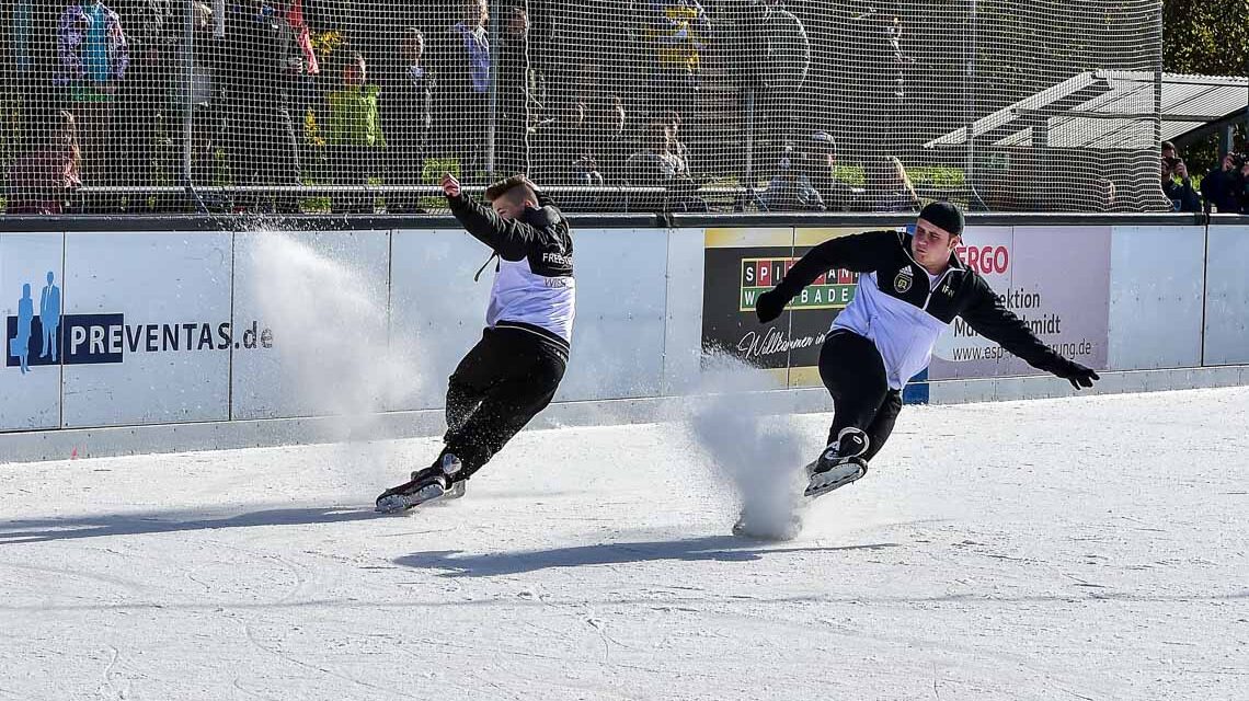 Eislaufen in Wiesbaden, Kunsteisbahn bleibt geschlossen.