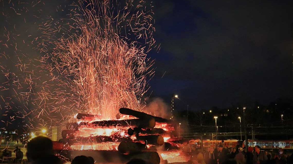 Osterfeuer-Fest am Schlachthof