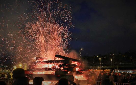 Osterfeuer-Fest am Schlachthof