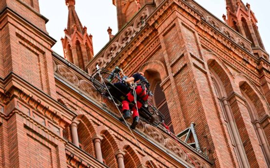 Wiesbadens Höhenrettung probt den Ernstfall