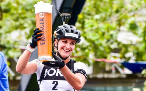 Julia Simon gewinnt den City-Biathlon