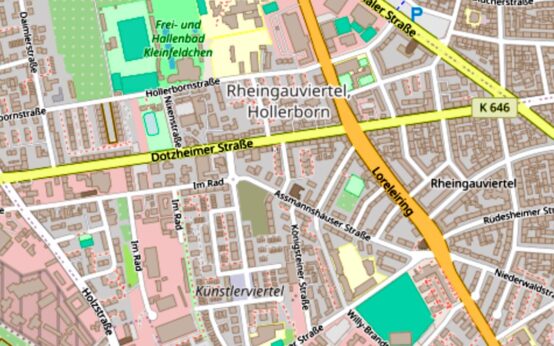 Dotzheimer Straße / 1. Ring ©202 Openstreetmap