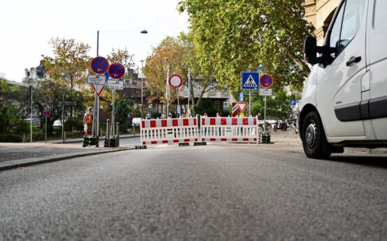 Kanalarbeiten Coulinstraße / Saalgasse Foto: Volker Watschounek