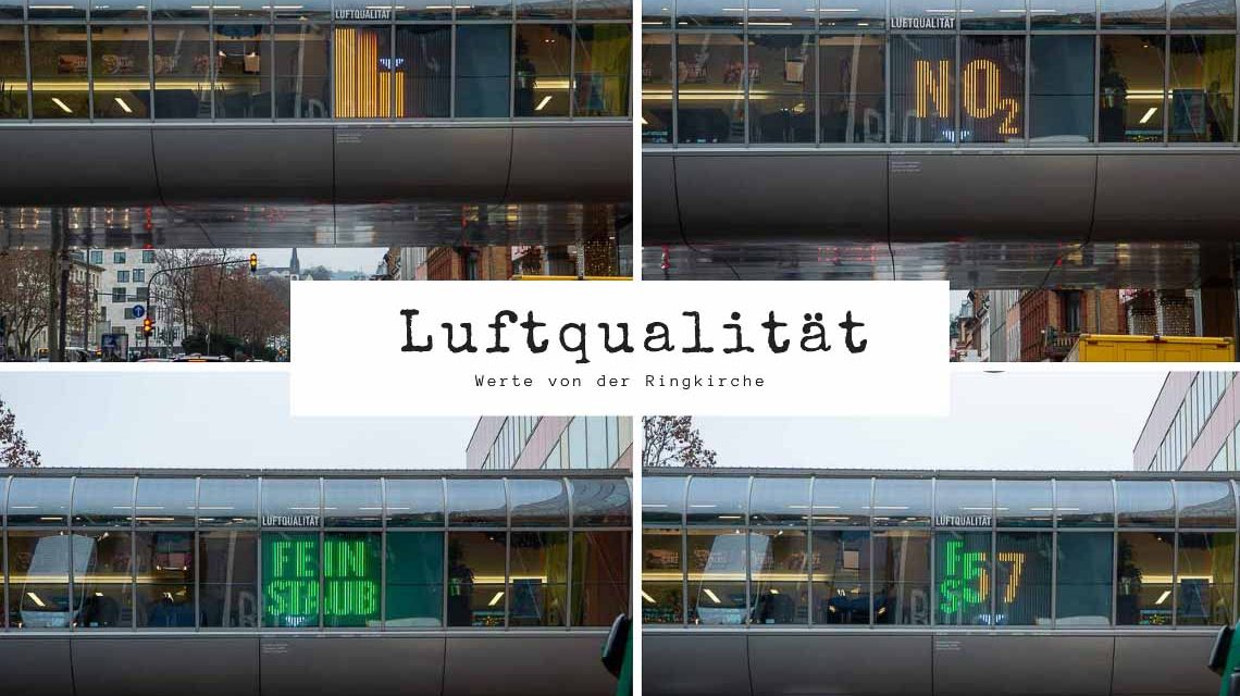 Städtische Infotafel zeigt Luftqualität an