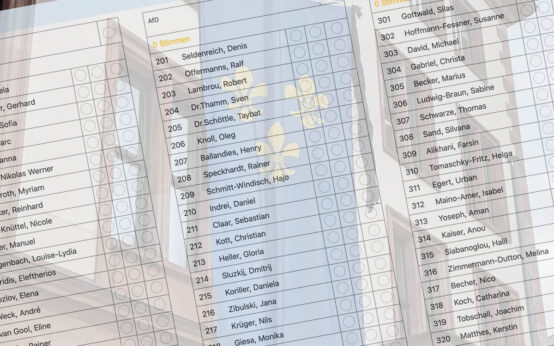 Probestimmzettel zur Kommunalwahl 2026