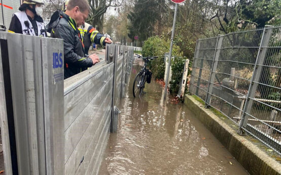 Regenfälle im Stadtgebiet lassen Bachpegel ansteigen