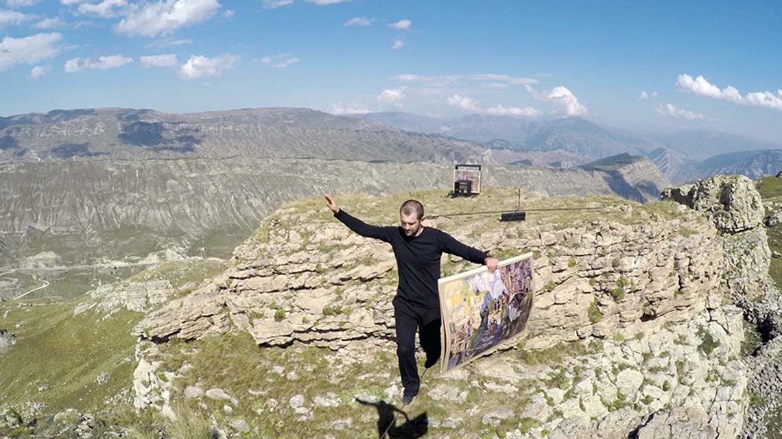 Taus Makhacheva – 58’10’’ video, colour, sound. The work is based on the collection of Dagestan Museum of Fine Arts named after P. S. Gamzatova. Production supported by Cosmoscow Artists’ Patrons Programme.