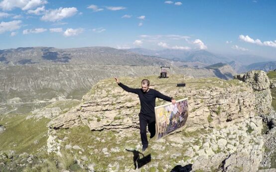 Taus Makhacheva – 58’10’’ video, colour, sound. The work is based on the collection of Dagestan Museum of Fine Arts named after P. S. Gamzatova. Production supported by Cosmoscow Artists’ Patrons Programme.