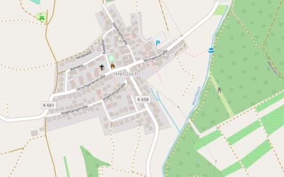 Verlegung der Wasserleitung entlang der Straße Krummgewann in Richtung Heßloch, Wasserversorgung in Heßloch unterbrochen